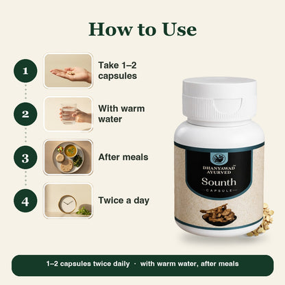 Sounth Capsule | Dry Ginger | सोंठ